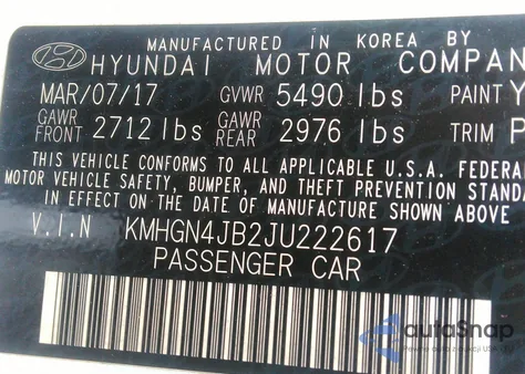 2018 Genesis G80 3.3T Sport из США, поврежденный, VIN KMHGN4JB2JU222617